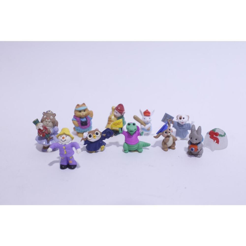 1990s Hallmark Merry Miniatures, Set of 11, School Theme, Vintage ~260128-WH 920